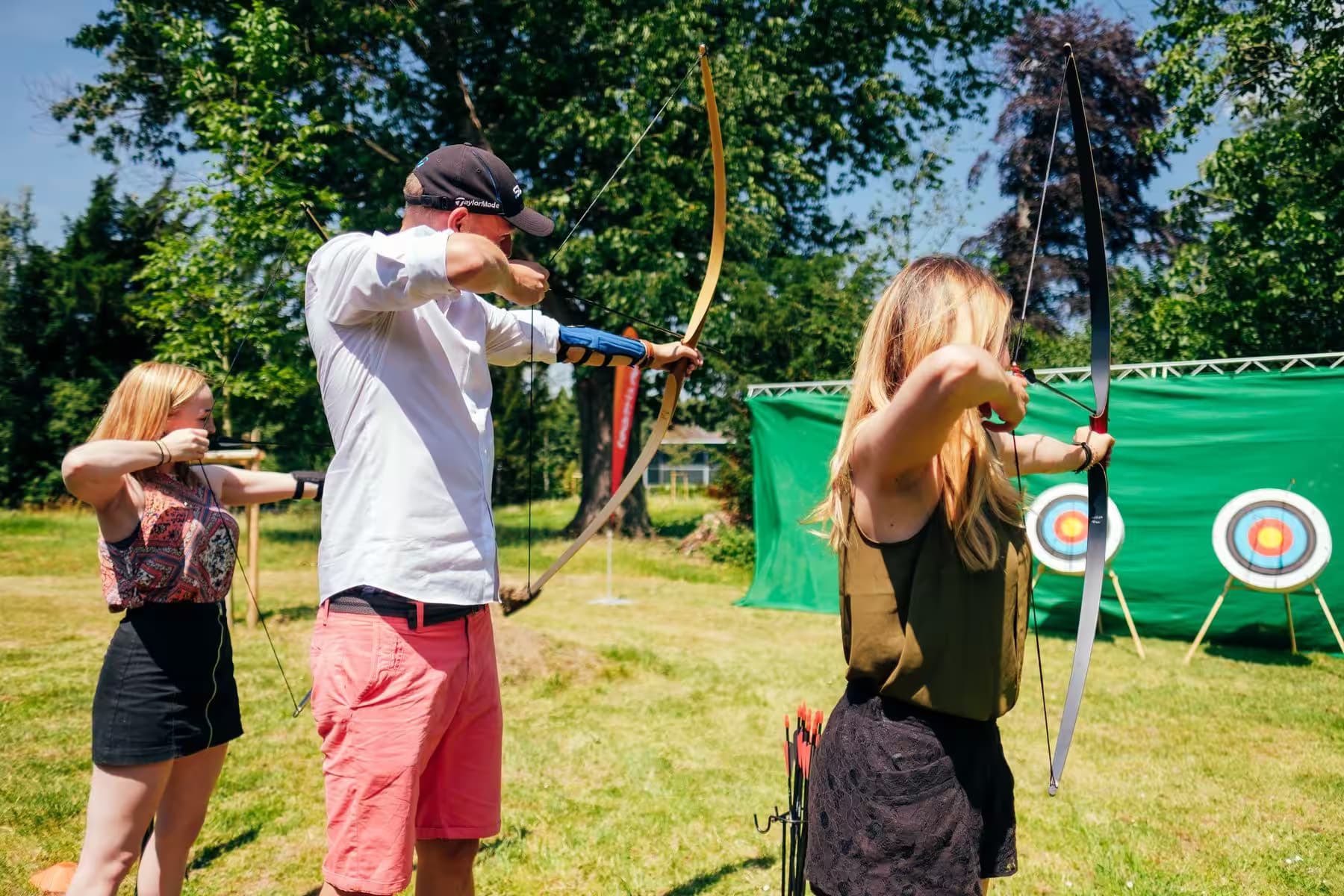 Stimmung beim Bogenschieß-Event am Wasserbahnhof Mülheim